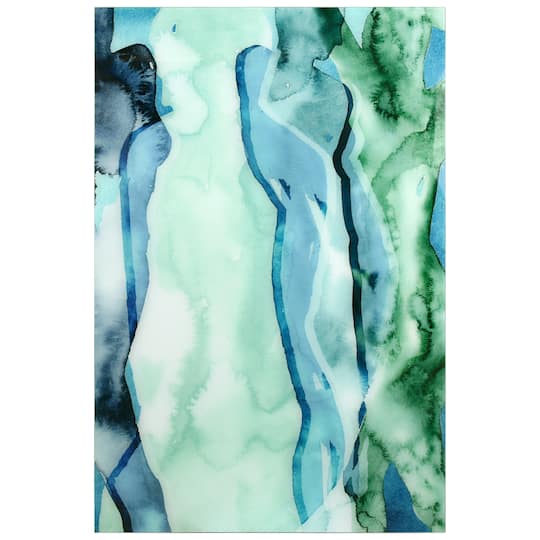 Empire Art Direct 48" x 32" Water Women I Frameless Free Floating Tempered Glass Wall Art